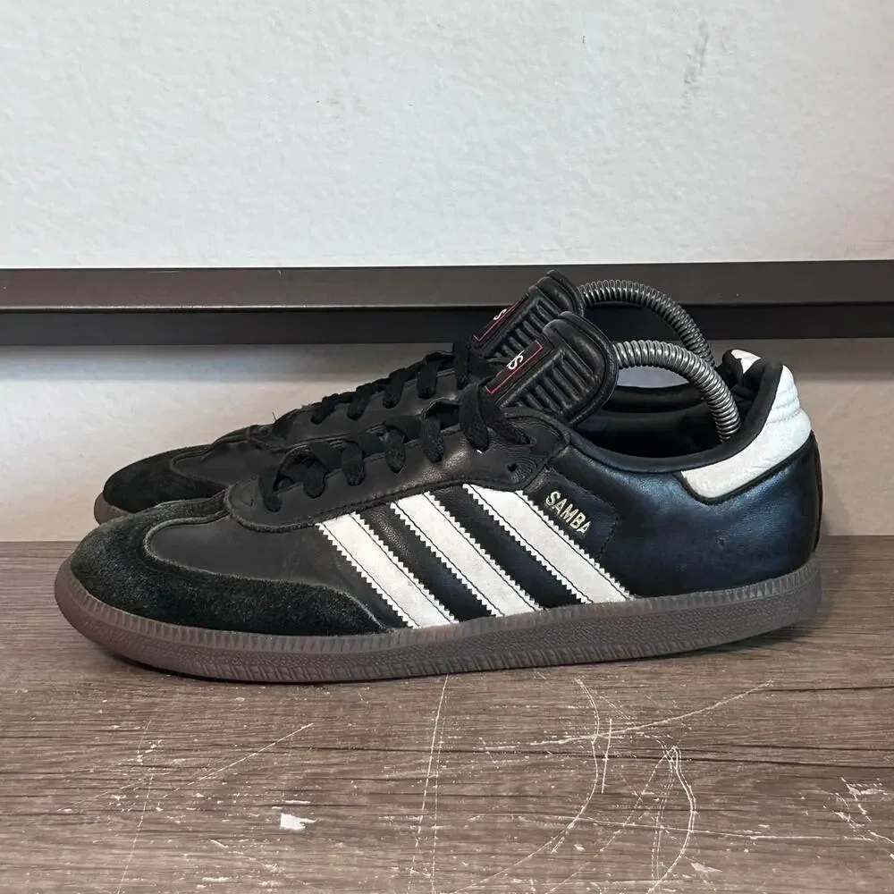 Adidas Samba Men’s Athletic Shoes Sneakers Size 7.5 Black